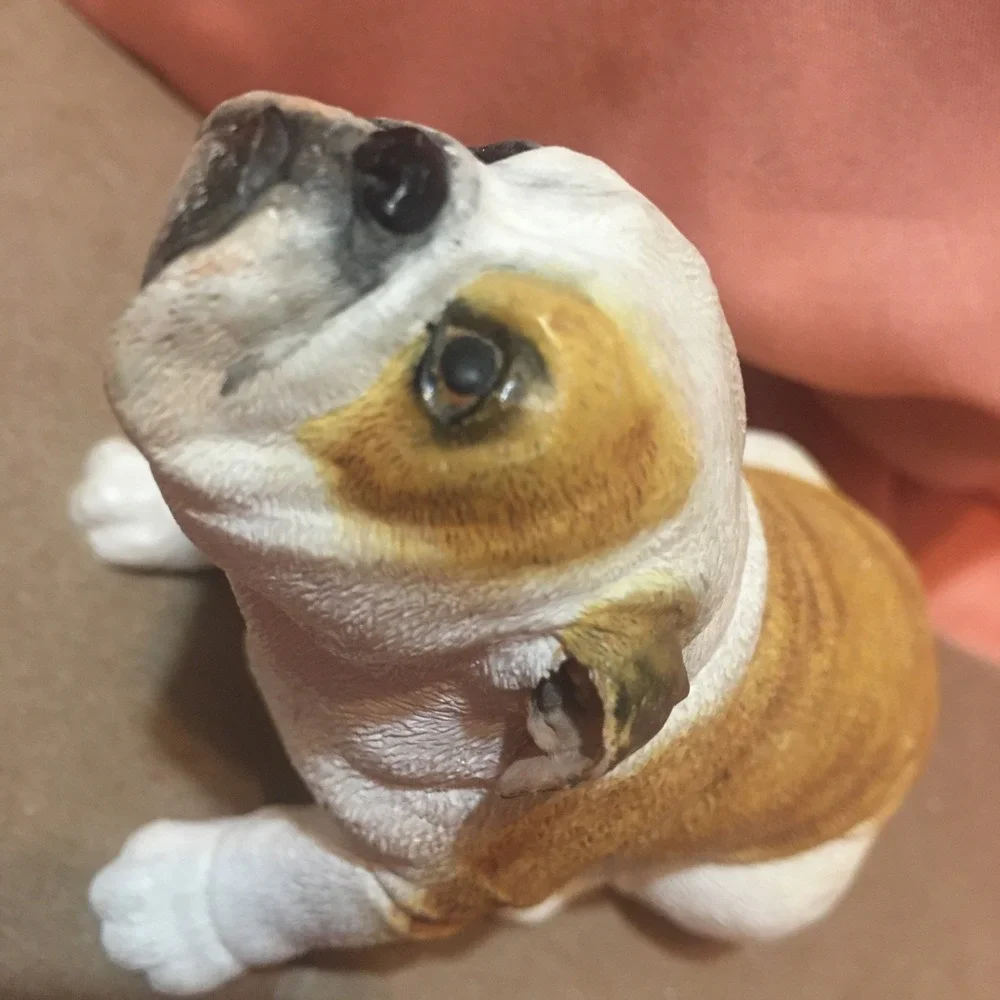 Sherratt & Simpson Adorable Sitting Bulldog Puppy Figurine (Rare) 2003